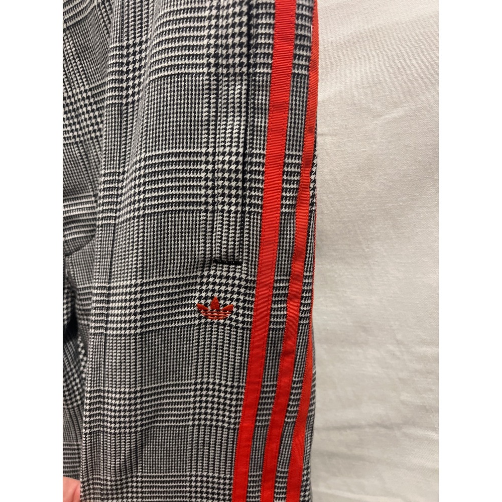 Adidas Originals x 424 Men Wool Track Pants Glen Plaid Black White Red FU4177 XL - Picture 5 of 10